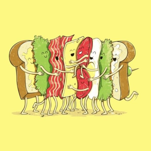 XL Threadless Group Hug Tee - Picture 1 of 8